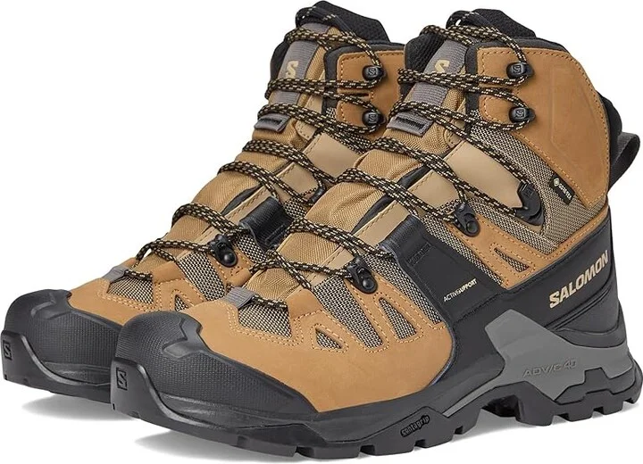 Salomon Quest 4 GTX(r) Men's Shoes Kelp/Black/Castlerock : 8.5 D - Medium, Textile/Suede/Leather