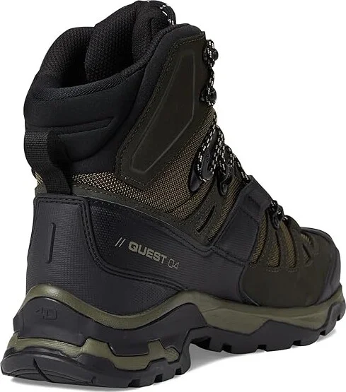 Salomon Quest 4 GTX(r) Men's Shoes Olive Night/Peat/Safari : 7.5 D - Medium, Textile/Suede/Leather - Image 4