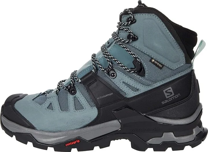 Salomon Quest 4 GTX(r) Women's Shoes Slate/Trooper/Opal Blue : 5.5 B - Medium, Textile/Leather - Image 6