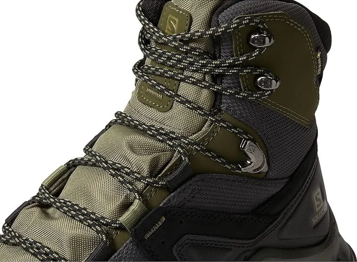 Salomon Quest Element GTX Men's Shoes Black/Deep Lichen Green/Olive Night : 7 D - Medium, Synthetic/Textile - Image 6