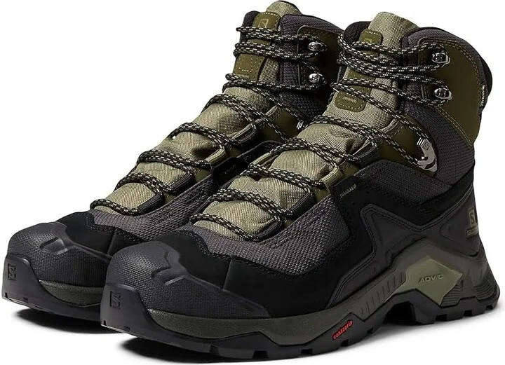 Salomon Quest Element GTX Men's Shoes Black/Deep Lichen Green/Olive Night : 7 D - Medium, Synthetic/Textile
