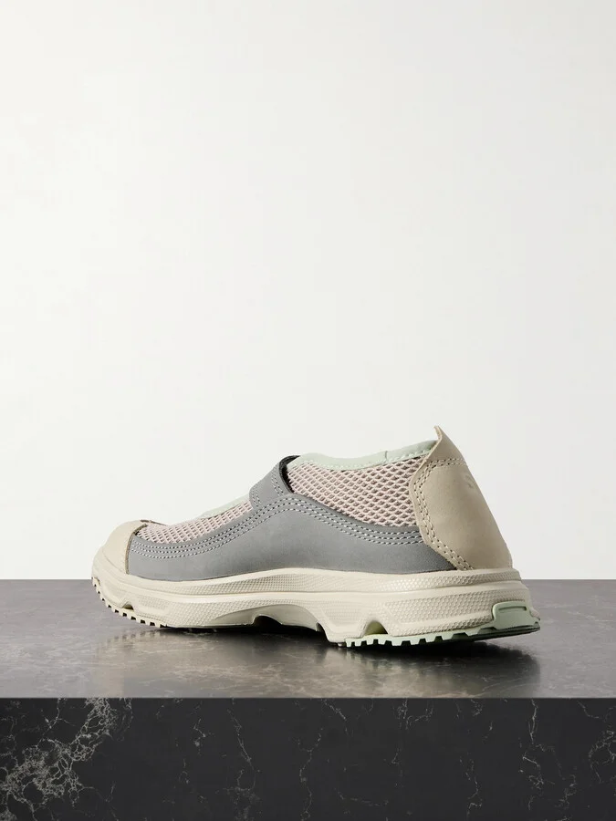 Salomon - Rx Marie Jeanne Collapsible-heel Mesh And Nubuck Sneakers - Gray - Image 3