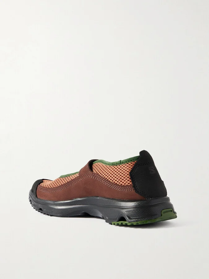 Salomon - Rx Marie Jeanne Collapsible-heel Mesh And Nubuck Sneakers - Orange - Image 3