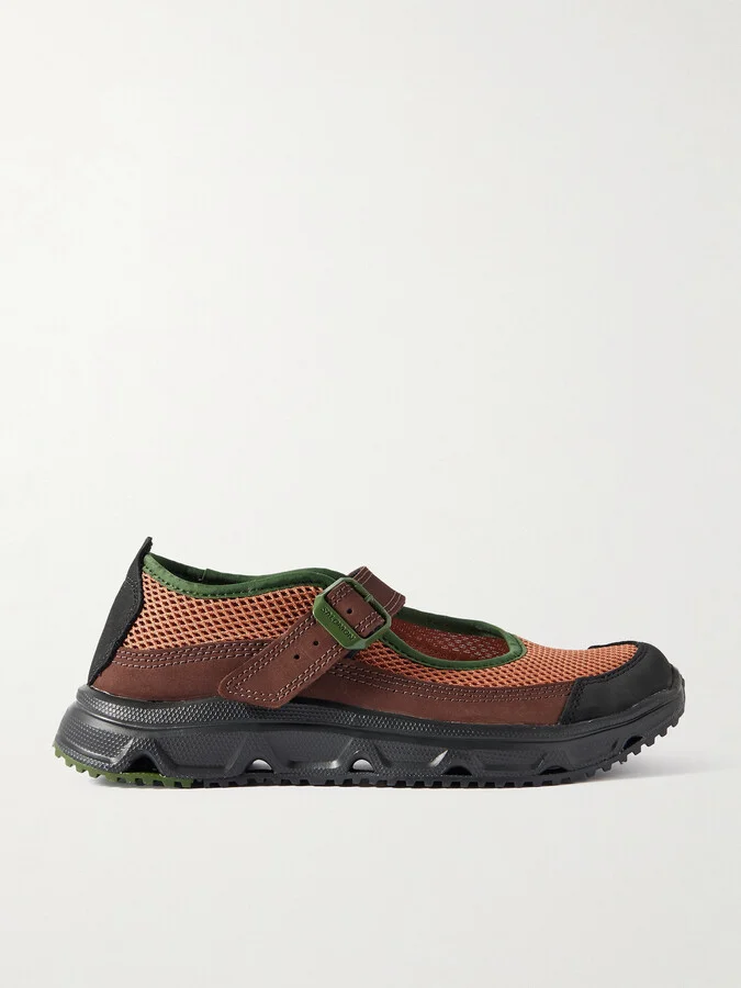 Salomon - Rx Marie Jeanne Collapsible-heel Mesh And Nubuck Sneakers - Orange