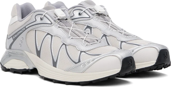 Salomon Silver & Beige XT-Whisper Sneakers - Image 4