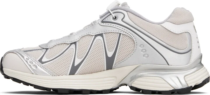 Salomon Silver & Beige XT-Whisper Sneakers - Image 3