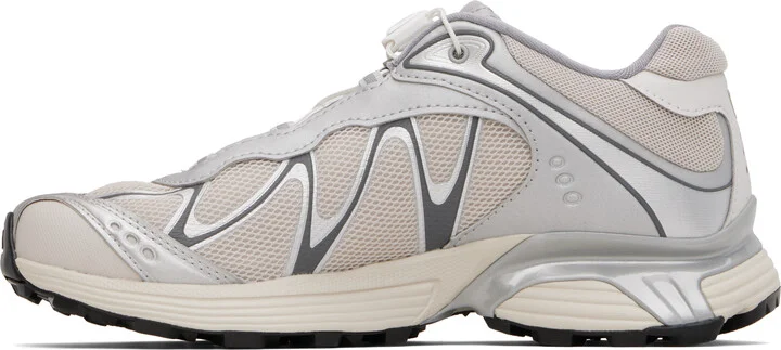 Salomon Silver & Beige XT-Whisper Sneakers - Image 3