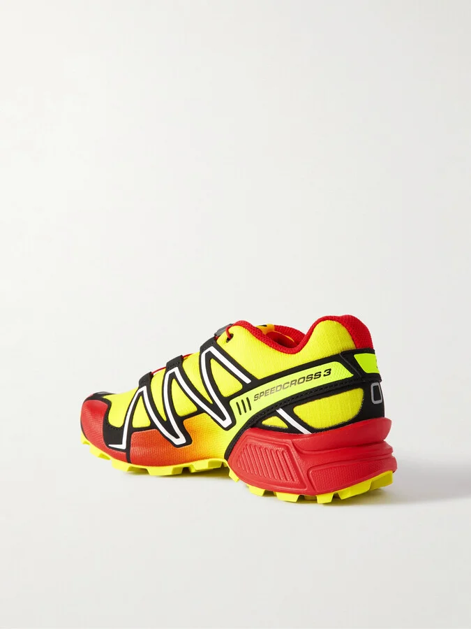Salomon - Speedcross 3 Rubber And Mesh-trimmed Ripstop Sneakers - Yellow - Image 3
