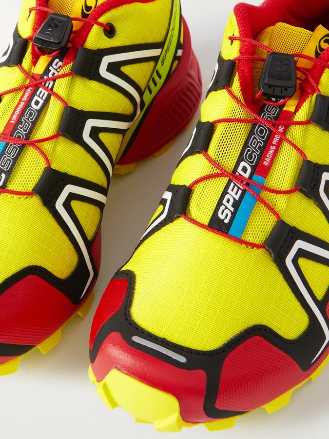 Salomon - Speedcross 3 Rubber And Mesh-trimmed Ripstop Sneakers - Yellow - Image 4