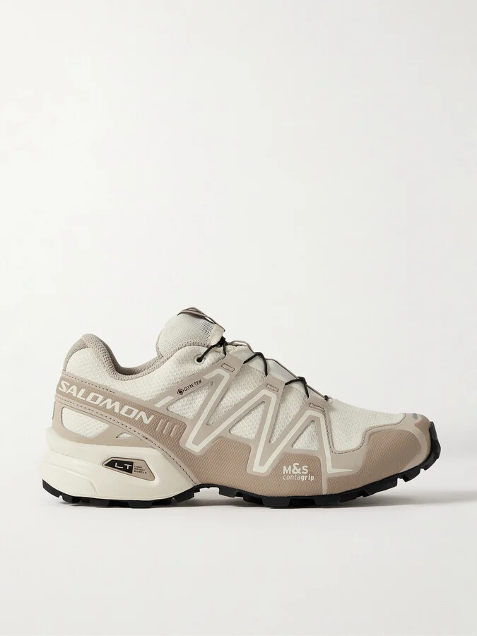 Salomon - Speedcross 3 Rubber-trimmed Mesh Sneakers - Cream