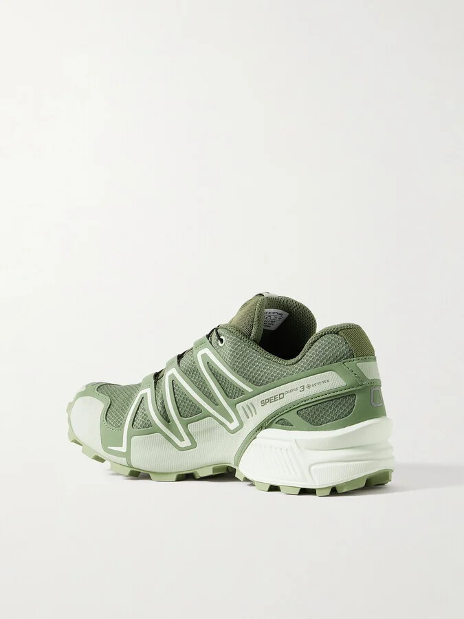 Salomon - Speedcross 3 Rubber-trimmed Mesh Sneakers - Green - Image 3