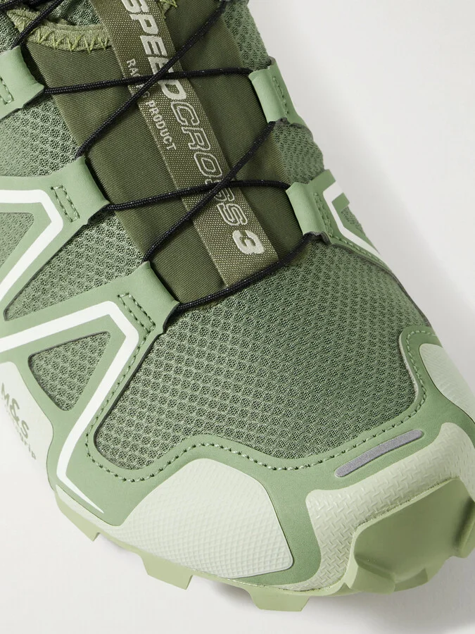 Salomon - Speedcross 3 Rubber-trimmed Mesh Sneakers - Green - Image 4