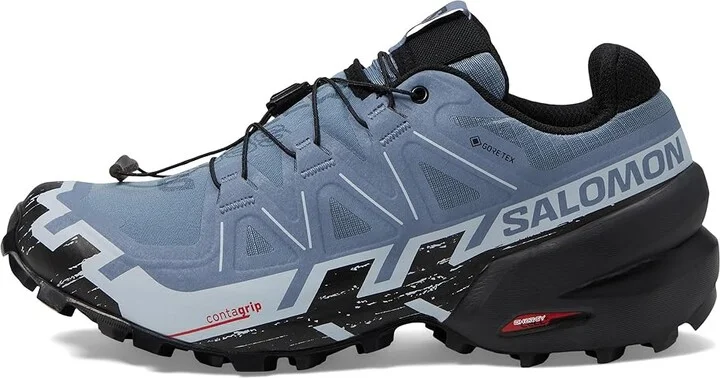 Salomon Speedcross 6 GTX Women's Shoes Flint Stone/Black/Heather : 6 B - Medium, Synthetic/Textile - Image 6