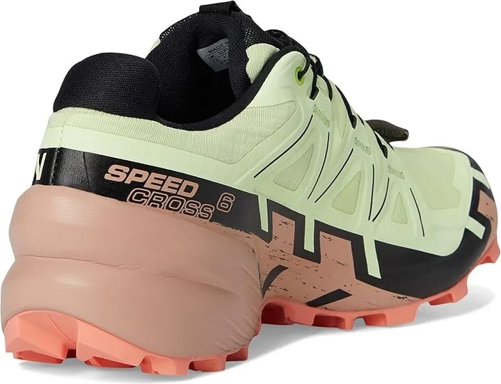 Salomon Speedcross 6 GTX Women's Shoes Lime Cream/Mahogany Rose/Black : 10.5 B - Medium, Synthetic/Textile - Image 4