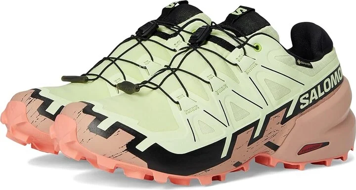 Salomon Speedcross 6 GTX Women's Shoes Lime Cream/Mahogany Rose/Black : 10.5 B - Medium, Synthetic/Textile