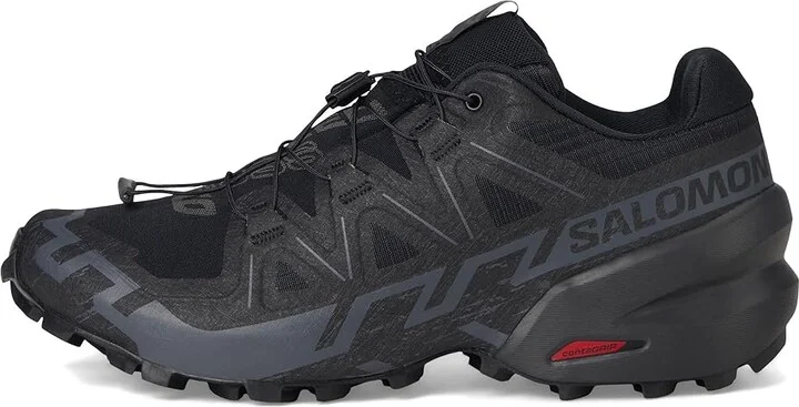 Salomon Speedcross 6 Men's Shoes Black/Black/Phantom : 7 E - Wide, Textile - Image 6