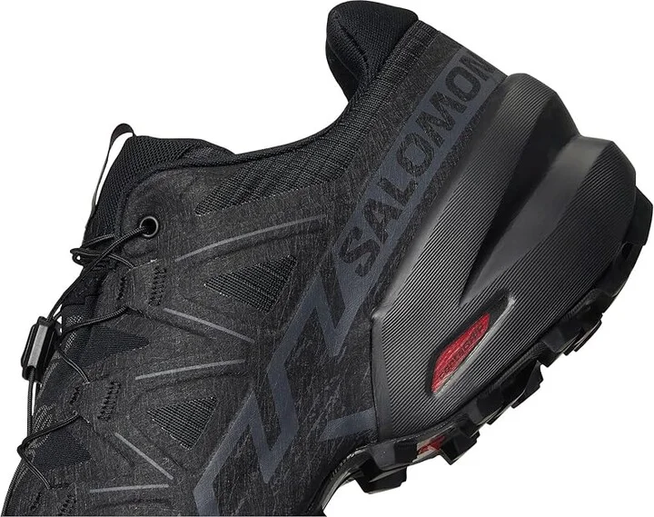 Salomon Speedcross 6 Men's Shoes Black/Black/Phantom : 7 E - Wide, Textile - Image 7