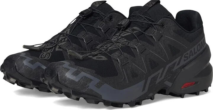Salomon Speedcross 6 Men's Shoes Black/Black/Phantom : 7 E - Wide, Textile