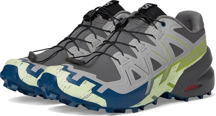 Salomon Speedcross 6 Men's Shoes Castlerock/Lime Cream/Poseidon : 9.5 D - Medium, Textile