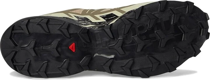 Salomon Speedcross 6 Men's Shoes Natural/Black/Almond Milk : 14 D - Medium, Textile - Image 3