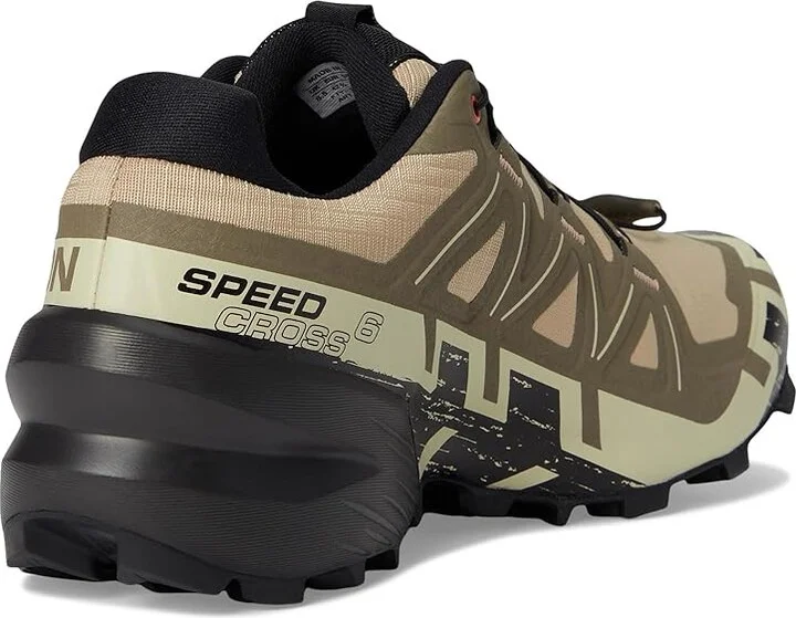 Salomon Speedcross 6 Men's Shoes Natural/Black/Almond Milk : 14 D - Medium, Textile - Image 4