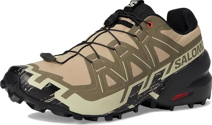 Salomon Speedcross 6 Men's Shoes Natural/Black/Almond Milk : 14 D - Medium, Textile - Image 5