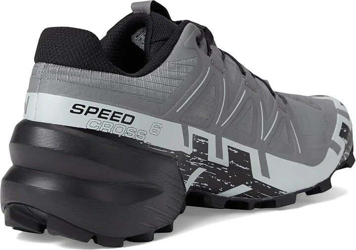 Salomon Speedcross 6 Men's Shoes Quiet Shade/Black/Pearl Blue : 7.5 E - Wide, Textile - Image 4