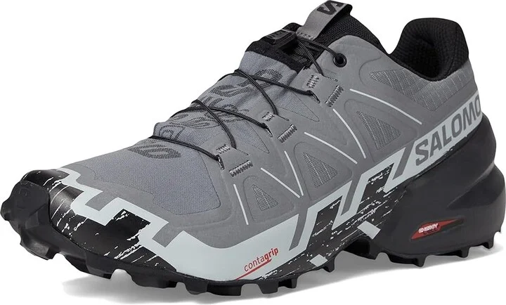 Salomon Speedcross 6 Men's Shoes Quiet Shade/Black/Pearl Blue : 7.5 E - Wide, Textile - Image 5