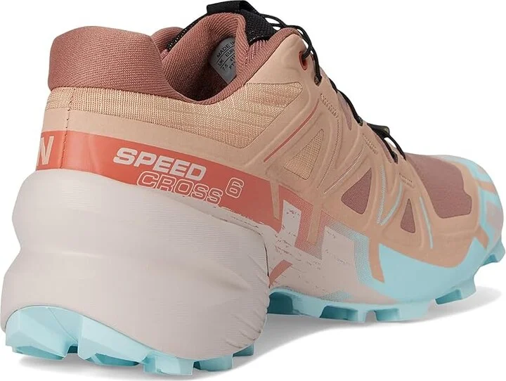 Salomon Speedcross 6 Women's Shoes Mahogany Rose/Hushed Violet/Iced Aqua : 5.5 B - Medium, Synthetic/Textile - Image 4
