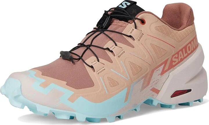 Salomon Speedcross 6 Women's Shoes Mahogany Rose/Hushed Violet/Iced Aqua : 5.5 B - Medium, Synthetic/Textile - Image 5