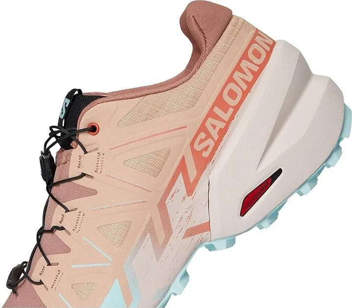 Salomon Speedcross 6 Women's Shoes Mahogany Rose/Hushed Violet/Iced Aqua : 5.5 B - Medium, Synthetic/Textile - Image 7