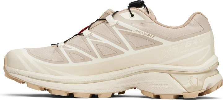 Salomon Tan & Beige XT-6 GORE-TEX Sneakers - Image 3