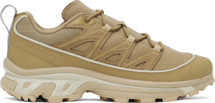 Salomon Tan XT-6 Expanse Leather Sneakers