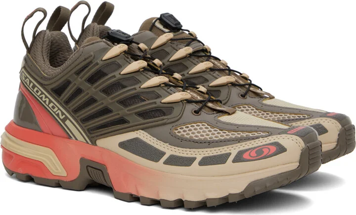 Salomon Taupe ACS Pro Sneakers - Image 4