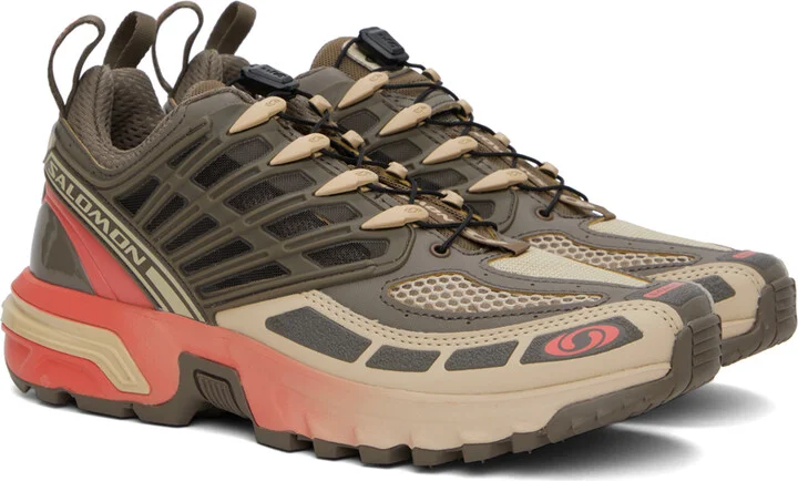 Salomon Taupe ACS Pro Sneakers - Image 4