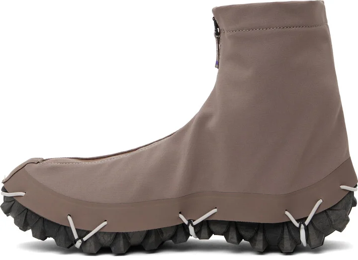 Salomon Taupe & Black Snowclog Advanced Sneakers - Image 3