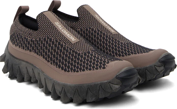 Salomon Taupe & Black Snowclog Advanced Sneakers - Image 5