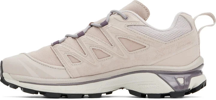 Salomon Taupe XT-6 EXPANSE Leather Sneakers - Image 3