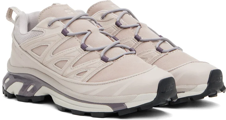 Salomon Taupe XT-6 EXPANSE Leather Sneakers - Image 4