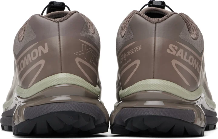 Salomon Taupe XT-6 GORE-TEX Sneakers - Image 2