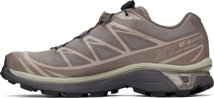 Salomon Taupe XT-6 GORE-TEX Sneakers - Image 3
