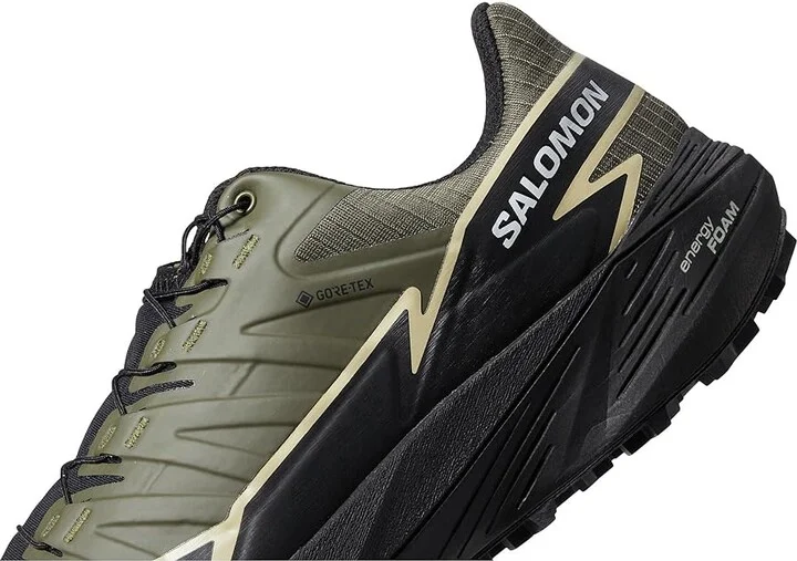 Salomon Thundercross GORE-TEX(r) Men's Shoes Olive Night/Black/Alfalfa : 7 D - Medium, Rubber - Image 4
