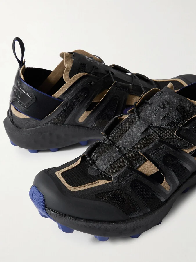 Salomon - Udara Advanced Cutout Rubber And Mesh Sneakers - Black - Image 4