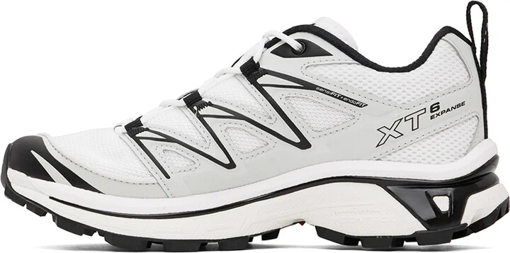 Salomon White & Black XT-6 Expanse Sneakers - Image 3