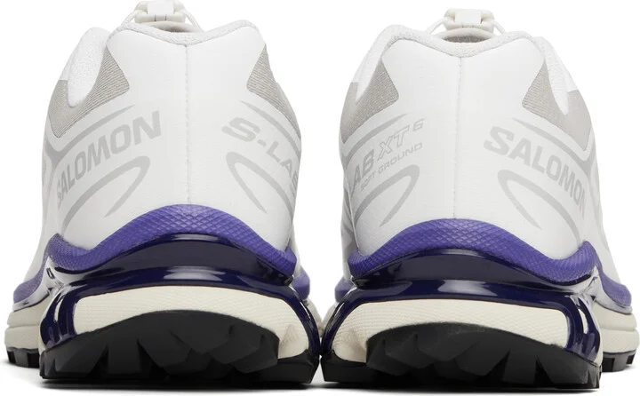 Salomon White & Gray XT-6 Sneakers - Image 2