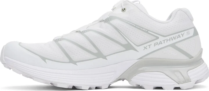 Salomon White & Gray XT-PATHWAY 2 Sneakers - Image 3