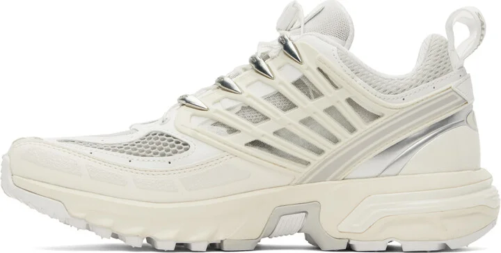 Salomon White & Silver ACS Pro Sneakers - Image 3
