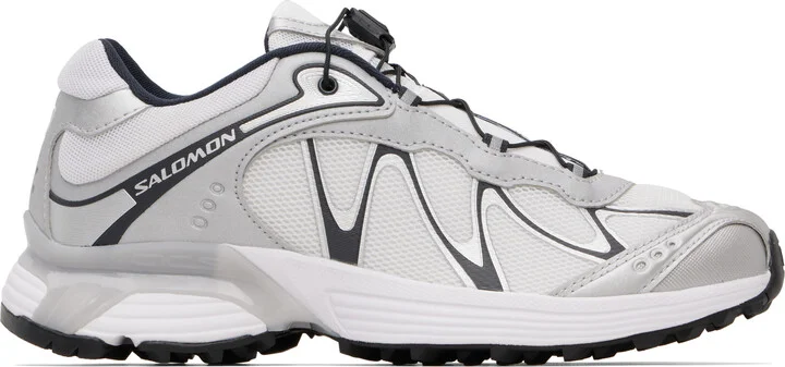Salomon White & Silver XT-Whisper Sneakers