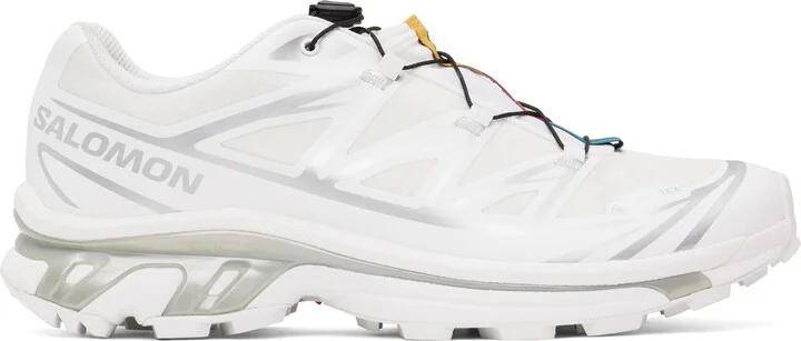 Salomon White XT-6 GORE-TEX Sneakers
