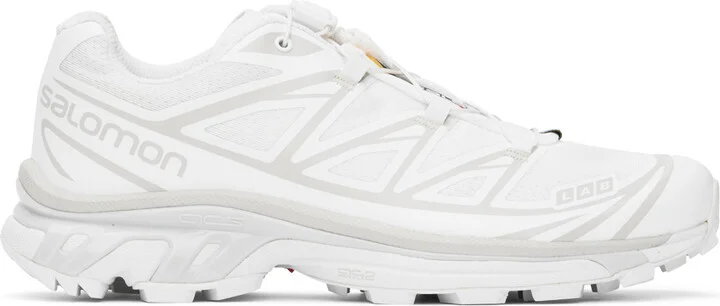 Salomon White XT-6 Sneakers